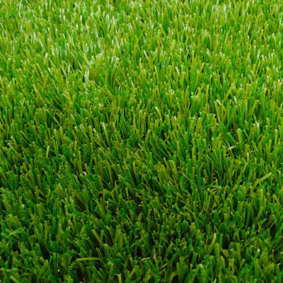 หญ้าเทียมจัดสวน PE ความหนาแน่นสูงธรรมชาติ 3/8 '' 12500 Dtex