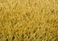 หญ้าเทียมสีเหลืองน้ำตาลขนาด 40 มม. สำหรับระเบียงดาดฟ้าลานบ้าน